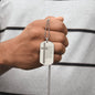 Lord's Prayer Engraved Dog Tag Necklace Stainless Steel or 18k Gold w 24" Chain-Express Your Love Gifts