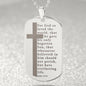 Everlasting Life John 3:16 Engraved Dog Tag Bible Necklace Stainless Steel or 18k Gold w 24" Chain-Express Your Love Gifts