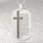 Lords Prayer Polish Ojcze Nasz Engraved Dog Tag Necklace Stainless Steel or 18k Gold w 24" Chain-Express Your Love Gifts