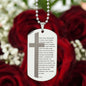 Lords Prayer Polish Ojcze Nasz Engraved Dog Tag Necklace Stainless Steel or 18k Gold w 24" Chain-Express Your Love Gifts