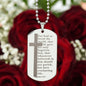 Everlasting Life John 3:16 Engraved Dog Tag Bible Necklace Stainless Steel or 18k Gold w 24" Chain-Express Your Love Gifts