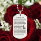 Psalm 23 Polish Psalm Dawida Engraved Dog Tag Necklace Stainless Steel or 18k Gold w 24" Chain-Express Your Love Gifts