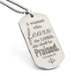 Proverbs 31 Woman of God Engraved Dog Tag Necklace Stainless Steel or 18k Gold w 24" Chain-Express Your Love Gifts