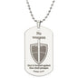 Isaiah 54.17 No Weapon Engraved Dog Tag Necklace Stainless Steel or 18k Gold w 24" Chain-Express Your Love Gifts