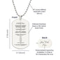 Ten Commandments Chinese Engraved Dog Tag Necklace Stainless Steel or 18k Gold w 24" Chain-Express Your Love Gifts