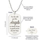 Angels Protect Psalm 91.11 Engraved Dog Tag Necklace Stainless Steel or 18k Gold w 24" Chain-Express Your Love Gifts