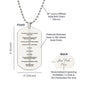 Ten Commandments Polish Przykazań Bożych Engraved Dog Tag Necklace Stainless Steel or 18k Gold w 24" Chain-Express Your Love Gifts