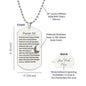 Psalm 23 Polish Psalm Dawida Engraved Dog Tag Necklace Stainless Steel or 18k Gold w 24" Chain-Express Your Love Gifts