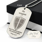 Isaiah 54.17 No Weapon Engraved Dog Tag Necklace Stainless Steel or 18k Gold w 24" Chain-Express Your Love Gifts
