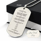 Ten Commandments Chinese Engraved Dog Tag Necklace Stainless Steel or 18k Gold w 24" Chain-Express Your Love Gifts