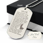 Korean Psalm 23 시편 23편 Engraved Dog Tag Bible Necklace Stainless Steel or 18k Gold w 24" Chain-Express Your Love Gifts