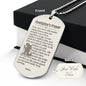 Firefighter's Prayer Dogtag Engraved Dog Tag Necklace Stainless Steel or 18k Gold w 24" Chain-Express Your Love Gifts