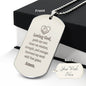 Social Worker's Prayer Engraved Dog Tag Necklace Stainless Steel or 18k Gold w 24" Chain-Express Your Love Gifts