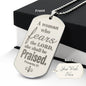 Proverbs 31 Woman of God Engraved Dog Tag Necklace Stainless Steel or 18k Gold w 24" Chain-Express Your Love Gifts