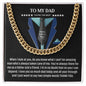 To My Dad Amazing Man Cuban Chain Necklace-Express Your Love Gifts