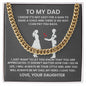 To My Dad You Are Appreciated Cuban Chain Necklace-Express Your Love Gifts