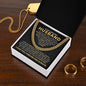 To My Husband – Side by Side Cuban Chain Necklace-Express Your Love Gifts