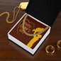 To My Dad Happy Father's Day Message Card Father & Child Cuban Chain-Express Your Love Gifts