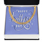To My Dad Happy Father's Day Message Card Cuban Chain-Express Your Love Gifts