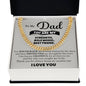 To My Dad My Strenth, Role Model & Best Friend Cuban Chain Necklace-Express Your Love Gifts