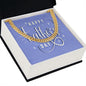 To My Dad Happy Father's Day Message Card Cuban Chain-Express Your Love Gifts