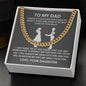 To My Dad You Are Appreciated Cuban Chain Necklace-Express Your Love Gifts