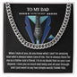 To My Dad Amazing Man Cuban Chain Necklace-Express Your Love Gifts