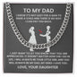 To My Dad You Are Appreciated Cuban Chain Necklace-Express Your Love Gifts