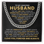 To My Husband – Side by Side Cuban Chain Necklace-Express Your Love Gifts