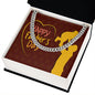 To My Dad Happy Father's Day Message Card Father & Child Cuban Chain-Express Your Love Gifts