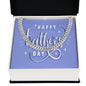 To My Dad Happy Father's Day Message Card Cuban Chain-Express Your Love Gifts