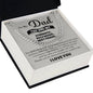 To My Dad My Strenth, Role Model & Best Friend Cuban Chain Necklace-Express Your Love Gifts