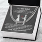 To My Dad You Are Appreciated Cuban Chain Necklace-Express Your Love Gifts