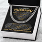 To My Husband – Side by Side Cuban Chain Necklace-Express Your Love Gifts