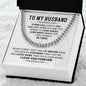 To My Husband – Unconditionally Cuban Link Chain Necklace-Express Your Love Gifts