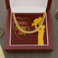 To My Dad Happy Father's Day Message Card Father & Child Cuban Chain-Express Your Love Gifts