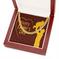 To My Dad Happy Father's Day Message Card Father & Child Cuban Chain-Express Your Love Gifts