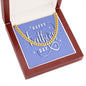 To My Dad Happy Father's Day Message Card Cuban Chain-Express Your Love Gifts