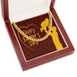 To My Dad Happy Father's Day Message Card Father & Child Cuban Chain-Express Your Love Gifts