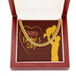 To My Dad Happy Father's Day Message Card Father & Child Cuban Chain-Express Your Love Gifts