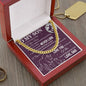 To My Son – Never Lose Cuban Link Chain Necklace-Express Your Love Gifts