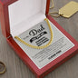 To My Dad My Strenth, Role Model & Best Friend Cuban Chain Necklace-Express Your Love Gifts