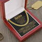 To My Son – For the Rest of Mine Cuban Link Chain Necklace-Express Your Love Gifts