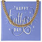 To My Dad Happy Father's Day Message Card Cuban Chain-Express Your Love Gifts