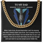 To My Dad Amazing Man Cuban Chain Necklace-Express Your Love Gifts
