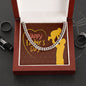 To My Dad Happy Father's Day Message Card Father & Child Cuban Chain-Express Your Love Gifts