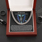 To My Dad Amazing Man Cuban Chain Necklace-Express Your Love Gifts