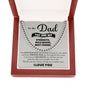 To My Dad My Strenth, Role Model & Best Friend Cuban Chain Necklace-Express Your Love Gifts