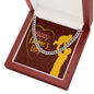 To My Dad Happy Father's Day Message Card Father & Child Cuban Chain-Express Your Love Gifts