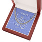 To My Dad Happy Father's Day Message Card Cuban Chain-Express Your Love Gifts